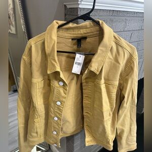 Lane Bryant Mustard Jean Jacket